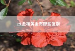 22k金和黄金有哪些区别