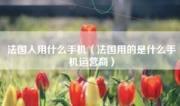 法国人用什么手机（法国用的是什么手机运营商）