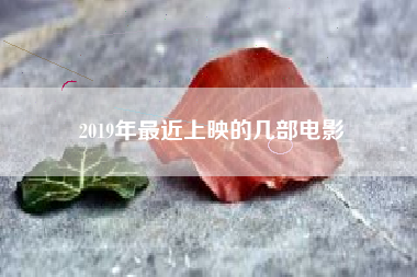 2019年最近上映的几部电影